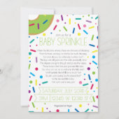 Neutrale Baby Sprinkle Uitnodiging (Voorkant)