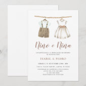 Neutrale babykleding Spaanse geslacht onthulling Kaart (Voorkant / Achterkant)