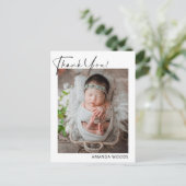 Neutrale babysfotokaart briefkaart (Staand voorkant)