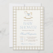 Neutrale babyshower uitnodiging (Voorkant)