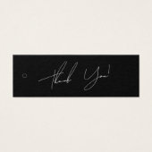 Neutrale bedrijfskleding Dank u Etiket Label ophan Mini Visitekaartjes (Voorkant)