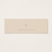 Neutrale bedrijfskleding Dank u Etiket Label ophan Mini Visitekaartjes (Achterkant)