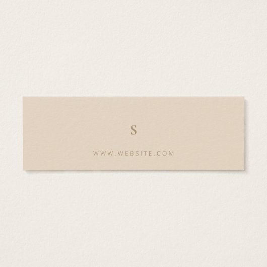 Neutrale bedrijfskleding Dank u Etiket Label ophan Mini Visitekaartjes (Achterkant)
