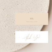 Neutrale bedrijfskleding Dank u Etiket Label ophan Mini Visitekaartjes