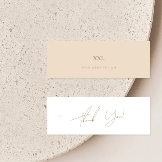 Neutrale bedrijfskleding Dank u Etiket Label ophan Mini Visitekaartjes