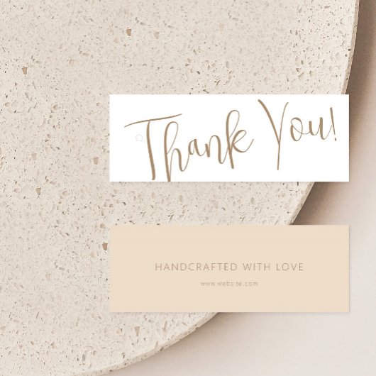 Neutrale bedrijfskleding Dank u Etiket Label ophan Mini Visitekaartjes