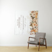 Neutrale Beige Bloemrijke Botanische Trouw Bruin Wandkleed (In Situ (horizontaal))