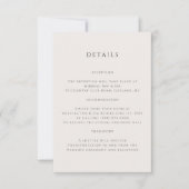 Neutrale Beige Bruiloft QR Code Behuizing Kaart (Voorkant)