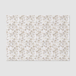 Neutrale Beige Crème Witte Aquarel Stippen Patroon Tissuepapier
