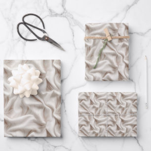 Neutrale beige, crèmekleurige en ivoorkleurige inp inpakpapier vel