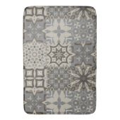 Neutrale, beige, grijze, Marokkaanse tegels Badmat (Voorkant Verticaal)