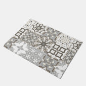 Neutrale, beige, grijze, Marokkaanse tegels Deurmat (Schuin)