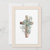 Neutrale beige Kruis met Griekenland Eerste Gemeen Kaart (Achterkant)