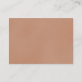 Neutrale beige minimalistische luierspoel informatiekaartje (Achterkant)