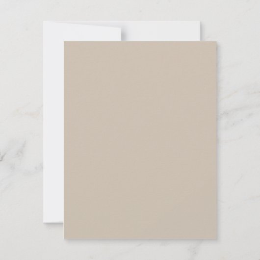 Neutrale beige palmbomen strand bruiloft save the date (Achterkant)