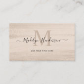 Neutrale beige penseelstreken Moderne penseel QR-c Visitekaartje (Voorkant)