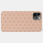 Neutrale beige Polka Dot Hoesje-Mate iPhone Case (Achterkant (horizontaal))