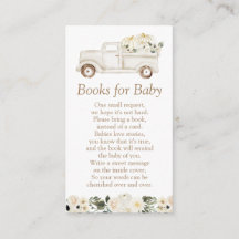 Neutrale Beige Pompoen Baby Shower Boeken voor Bab