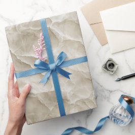 Neutrale Beige Steen Textuur Ivoor Abstract Patroo Cadeaupapier
