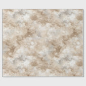Neutrale Beige Steen Textuur Ivoor Abstract Patroo Cadeaupapier (Vlak)