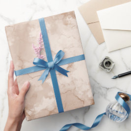 Neutrale Beige Steen Textuur Ivoor Abstract Patroo Cadeaupapier
