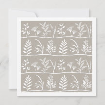 Neutrale Beige Taupe Botanic Serenade Minimalistis