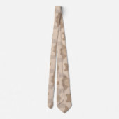 Neutrale Beige Tinten Stropdas (Achterkant)