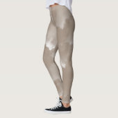 Neutrale Beige Wolken Leggings (Links)