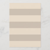 Neutrale Beige Zeester Strand Bruiloft Diner Menu (Achterkant)