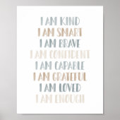 Neutrale Bevestigingen voor Kinderkamer Decor Poster (Voorkant)