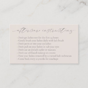 Neutrale Biege Tan QR Code Elegante moderne nazorg Visitekaartje