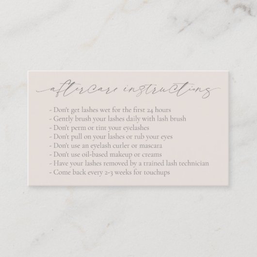 Neutrale Biege Tan QR Code Elegante moderne nazorg Visitekaartje (Voorkant)