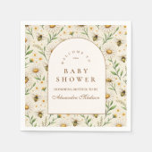 Neutrale Bij Baby Shower Servet (Voorkant)