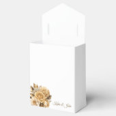 Neutrale Bloem Boeket-Bruiloft Dank u- Bedankdoosjes (Geopend)