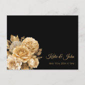 Neutrale Bloem Boeket-Bruiloft RSVP- Uitnodiging Briefkaart (Voorkant)