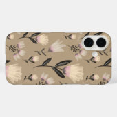 Neutrale bloem iPhone-hoes | Zachte roze moderne b Case-Mate iPhone Case (Achterkant (horizontaal))