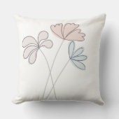 Neutrale bloemen kinderzitjes kussen (Voorkant)