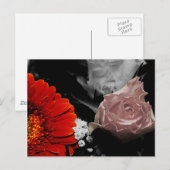 Neutrale bloemkaart briefkaart (Voorkant / Achterkant)