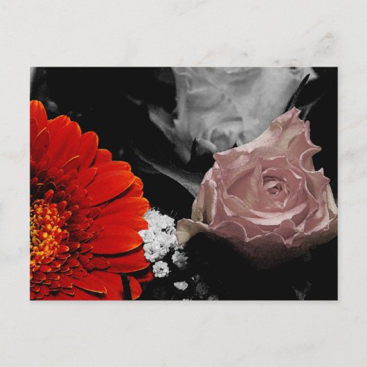 Neutrale bloemkaart briefkaart (Voorkant)