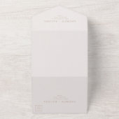 Neutrale Blokken Lentweduwfoto All In One Uitnodiging (Buitenkant)