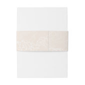 Neutrale Blush Simple Monogram Weddenschap Uitnodigingen Wikkel (Achterkant Voorbeeld)