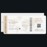 Neutrale Boarding Pass Bestemming bruiloft QR-code Kaart<br><div class="desc">Boho Neutral Beige Boarding pass bruiloft ticket uitnodiging met een bestemming wereldkaart,  Wedding Pass,  Destination Wedding,  Passport met QR code Rsvp kaart.</div>