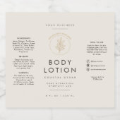 Neutrale Bodylotion Logo 8oz Fles Etiket (Enkel label)