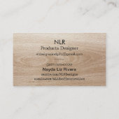 Neutrale Bohaan-kleuren Visitekaartje (Achterkant)