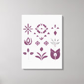 Neutrale Boheemse lijnkunst | Canvas Home Accent (Voorkant)