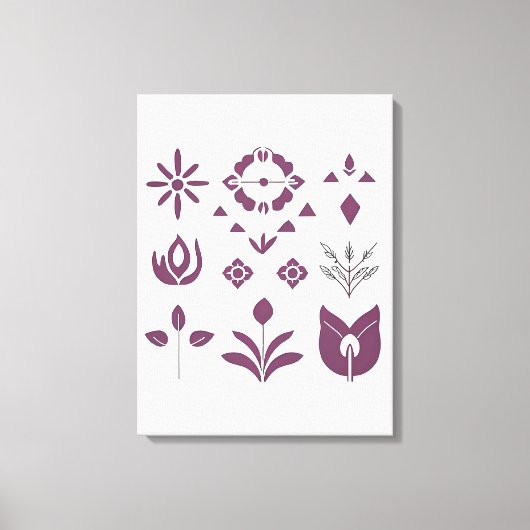 Neutrale Boheemse lijnkunst | Canvas Home Accent (Voorkant)