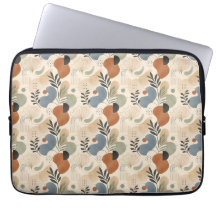Neutrale Boho Abstracte Laptophoes