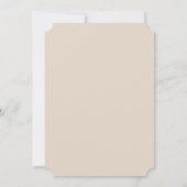 Neutrale Boho Baby First Birthday Kaart (Achterkant)