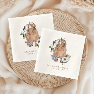 Neutrale Boho Babykamer Baby Shower Servet