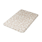 Neutrale Boho Beige Pompoen Patroon Herfst Hallowe Badmat (Gekanteld)